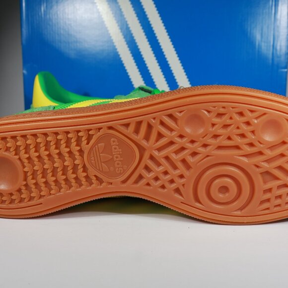 Adidas Handball Spezial Energy Green Yellow  Gum2 Mens 11.5 Brazil Colors JH5444 - Picture 5 of 9